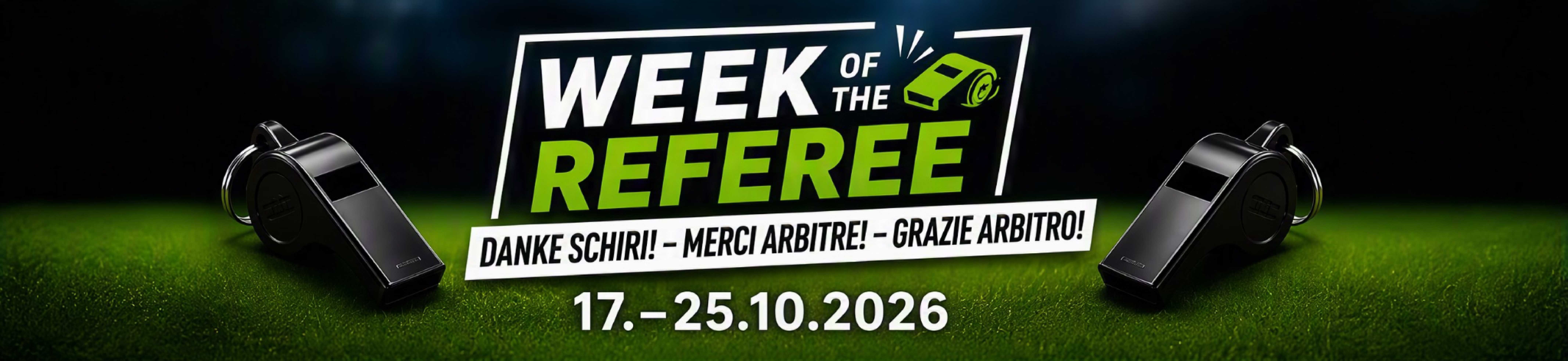 Week of the Referee - Deviens arbitre